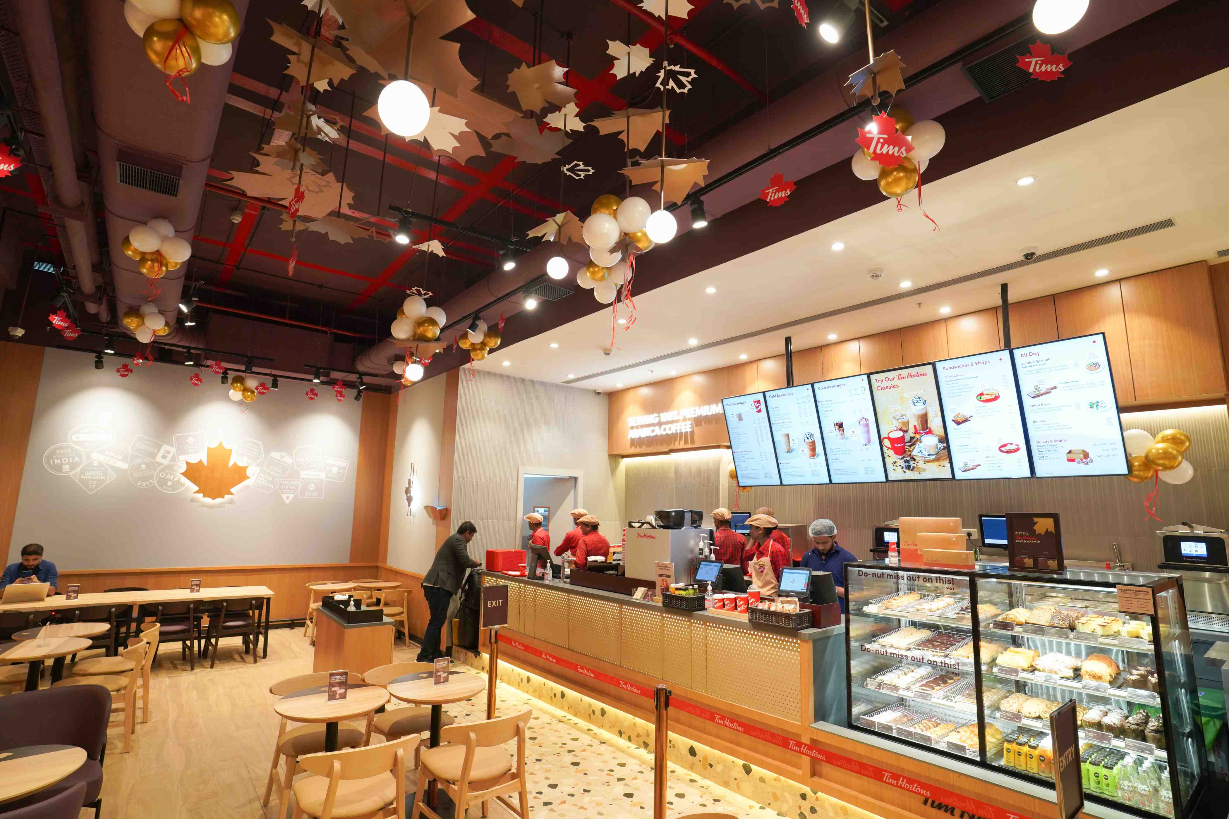 Tim Hortons India  Branch, Location, Menu List