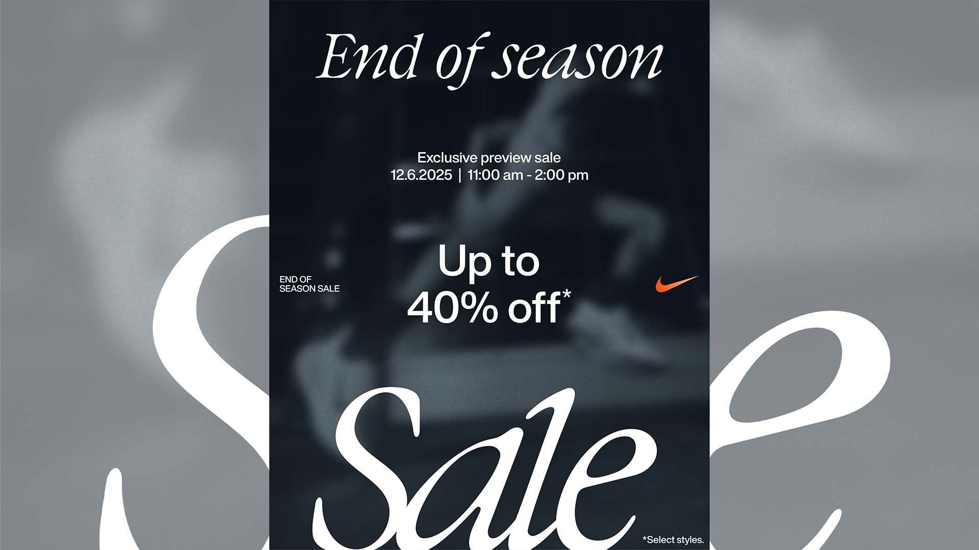 nike end season sale