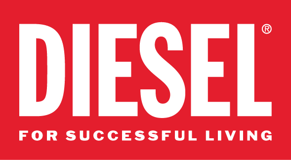 Diesel brand logo for premium denim and contemporary fashion