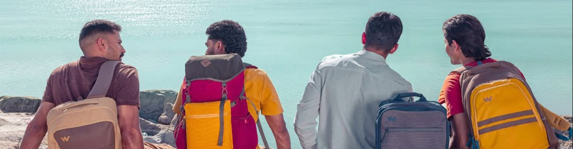 Wildcraft desktop banner highlighting outdoor gear, backpacks and adventure lifestyle collection