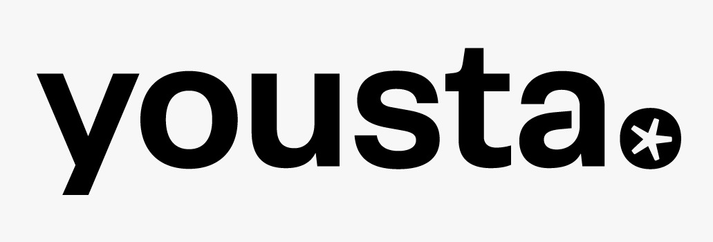 Yousta brand logo for trendy youth fashion and streetwear apparel