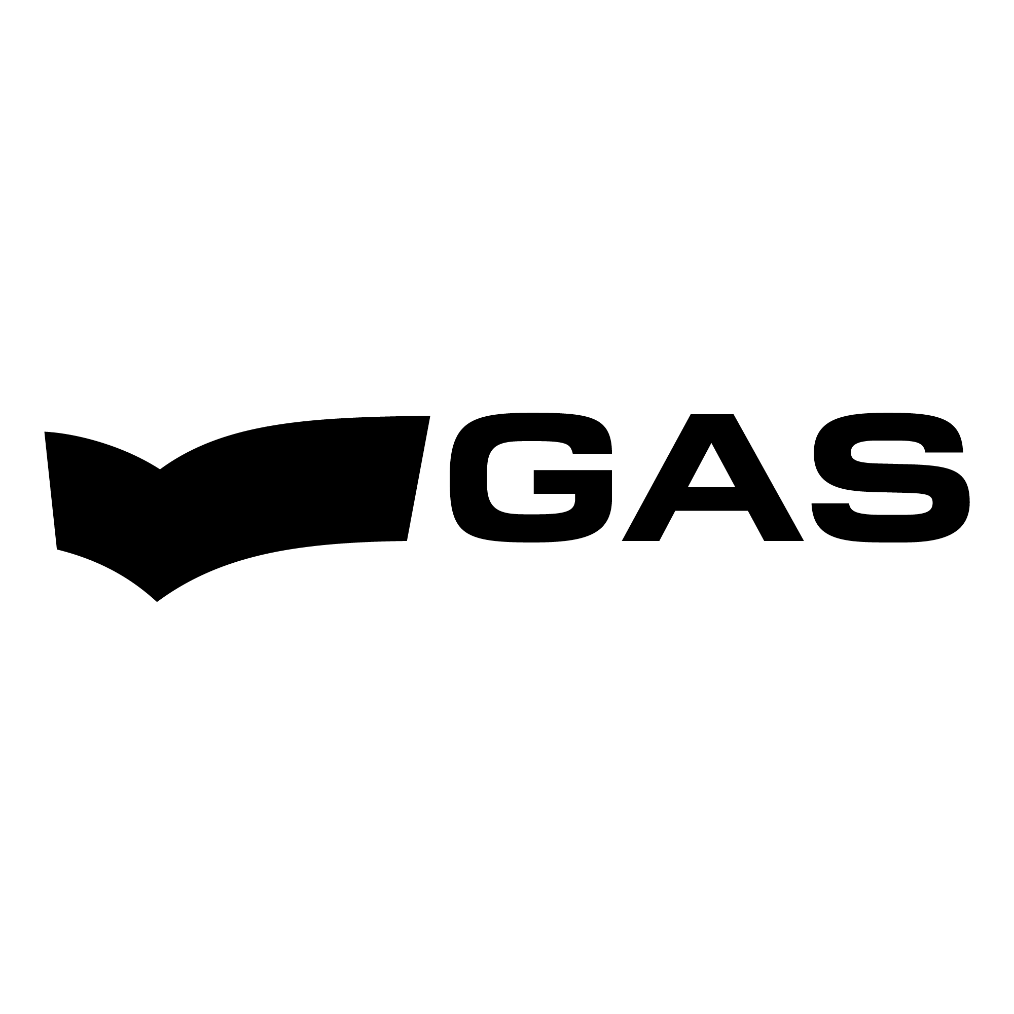 GAS brand logo for denim fashion and casual lifestyle apparel