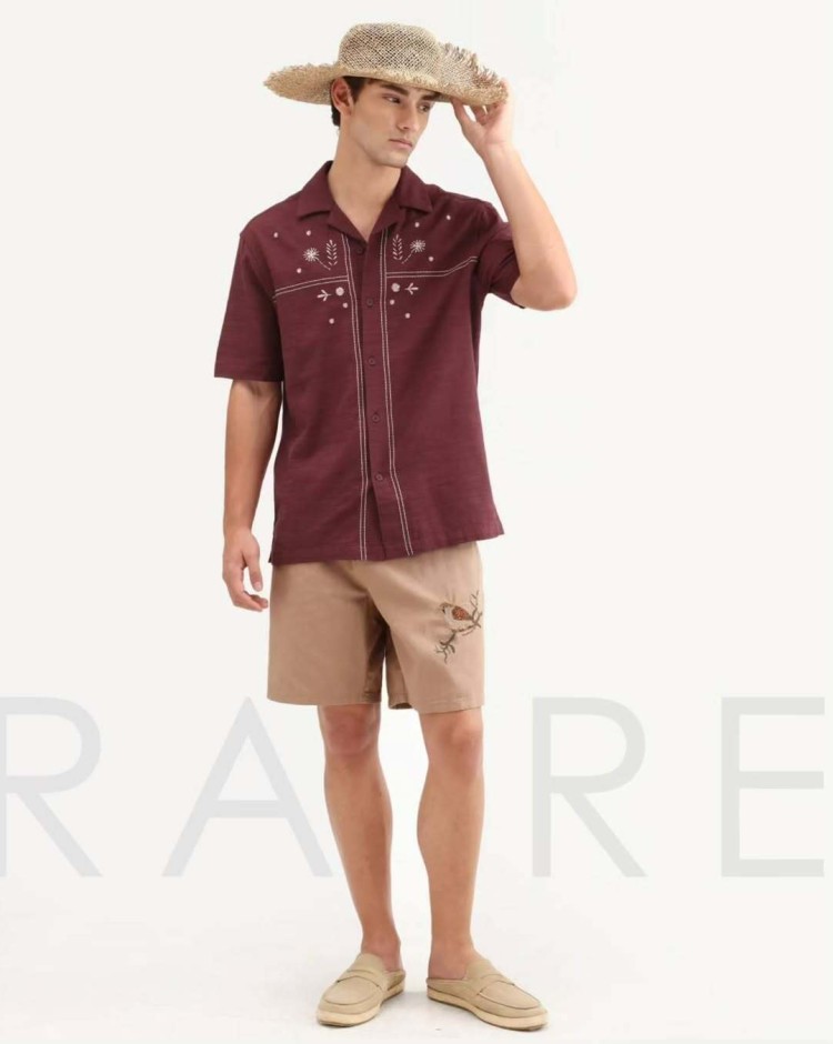 Rare Rabbit mobile banner showcasing trendy shirts, casual wear and men’s fashion essentials collection