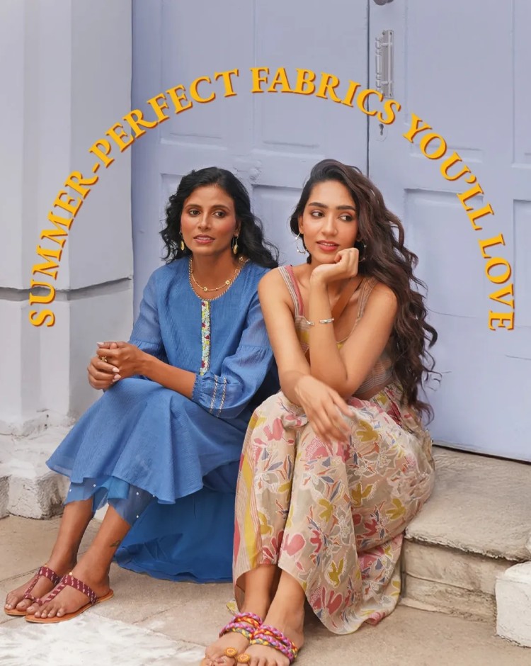 Jaypore mobile banner showcasing handcrafted apparel and ethnic fashion essentials collection