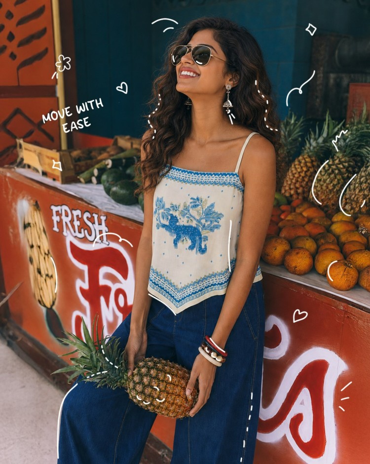 Global Desi mobile banner showcasing stylish ethnic apparel and fashion essentials collection