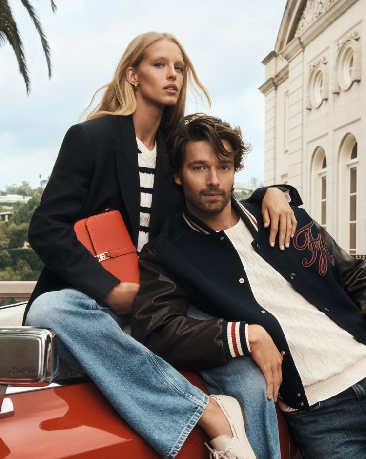 Tommy Hilfiger mobile banner showcasing trendy apparel, denim and fashion accessories collection