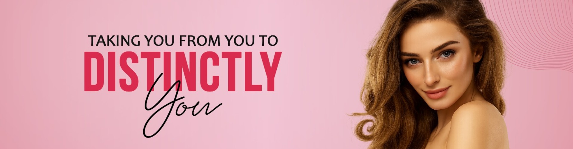 Envi Salon desktop banner highlighting premium salon and beauty services collection