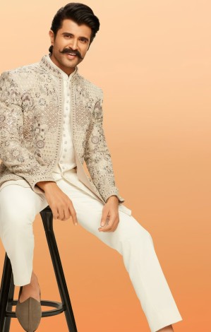 Manyavar fashion store image featuring traditional menswear and ethnic apparel