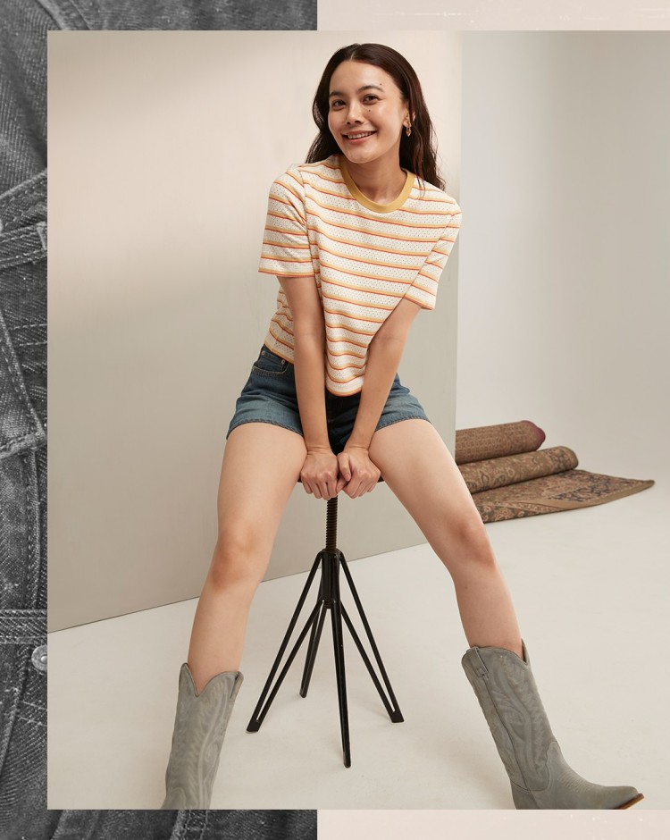 Levi’s mobile banner showcasing trendy jeans, denim jackets and casual fashion essentials collection