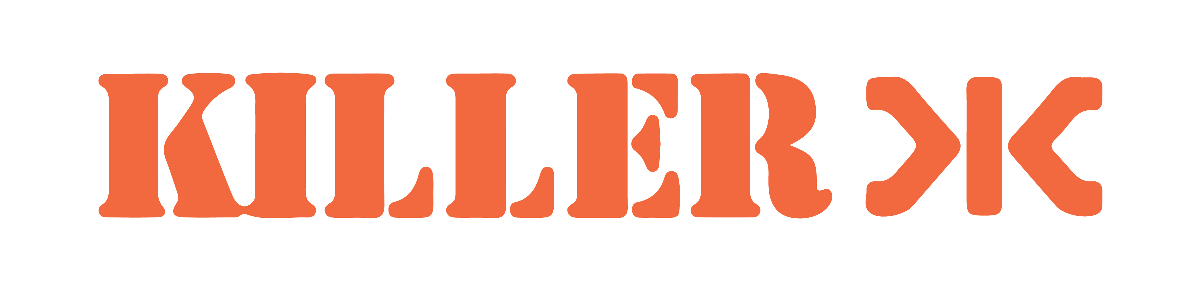 Killer brand logo for denim fashion and casual lifestyle apparel