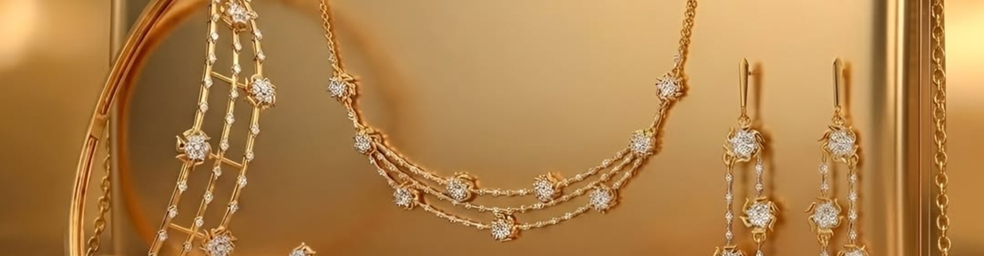 Melorra desktop banner highlighting modern jewellery and everyday luxury collection
