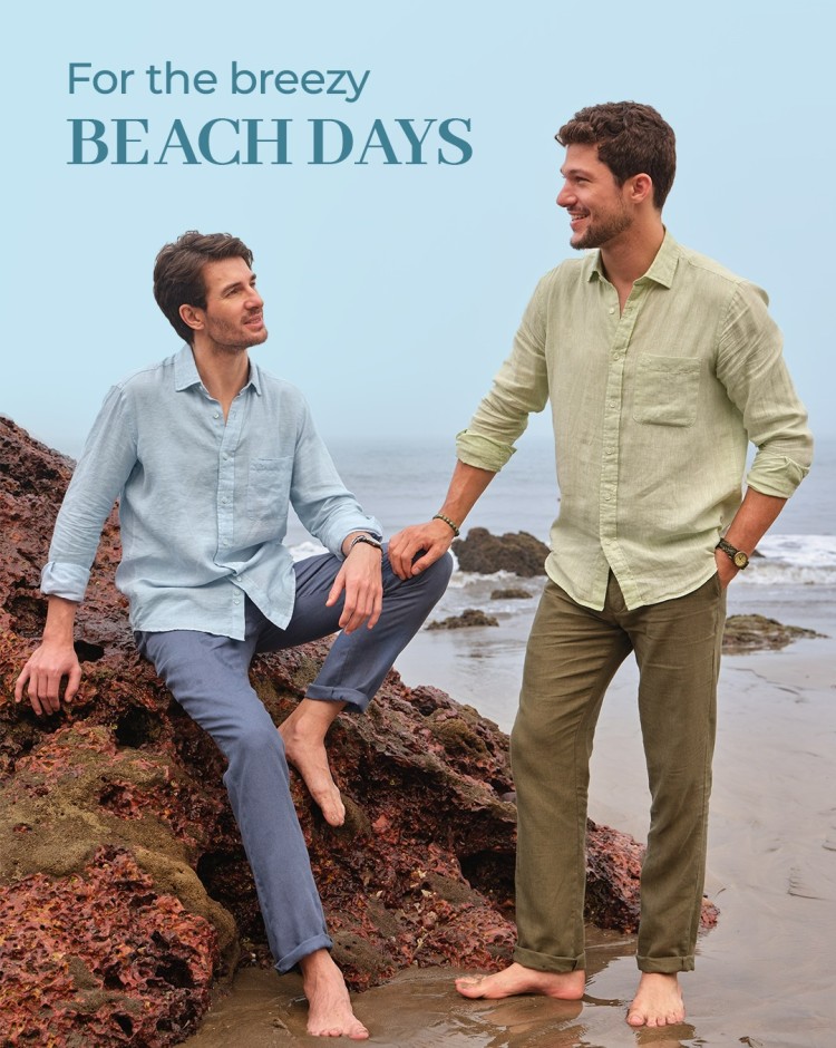 ColorPlus mobile banner showcasing polo t-shirts, shirts and men’s casual fashion collection