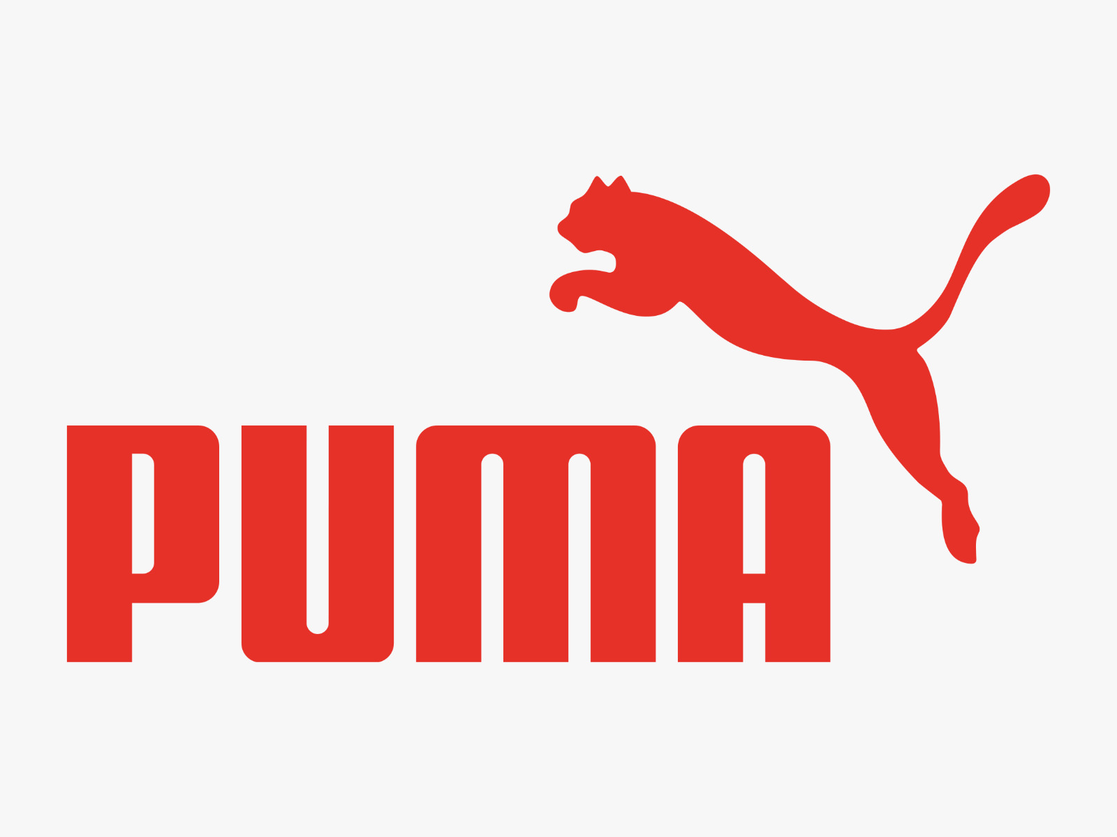PUMA brand logo for sportswear, sneakers and athletic lifestyle fashion