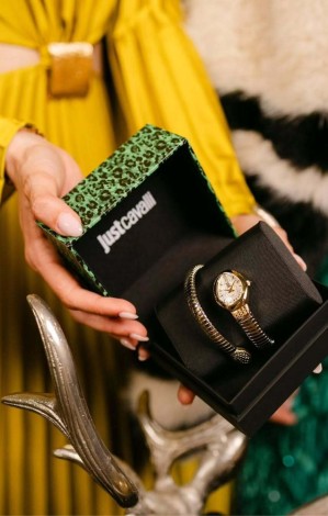 House of Cavalli accessories store image featuring stylish watches, handbags and luxury essentials