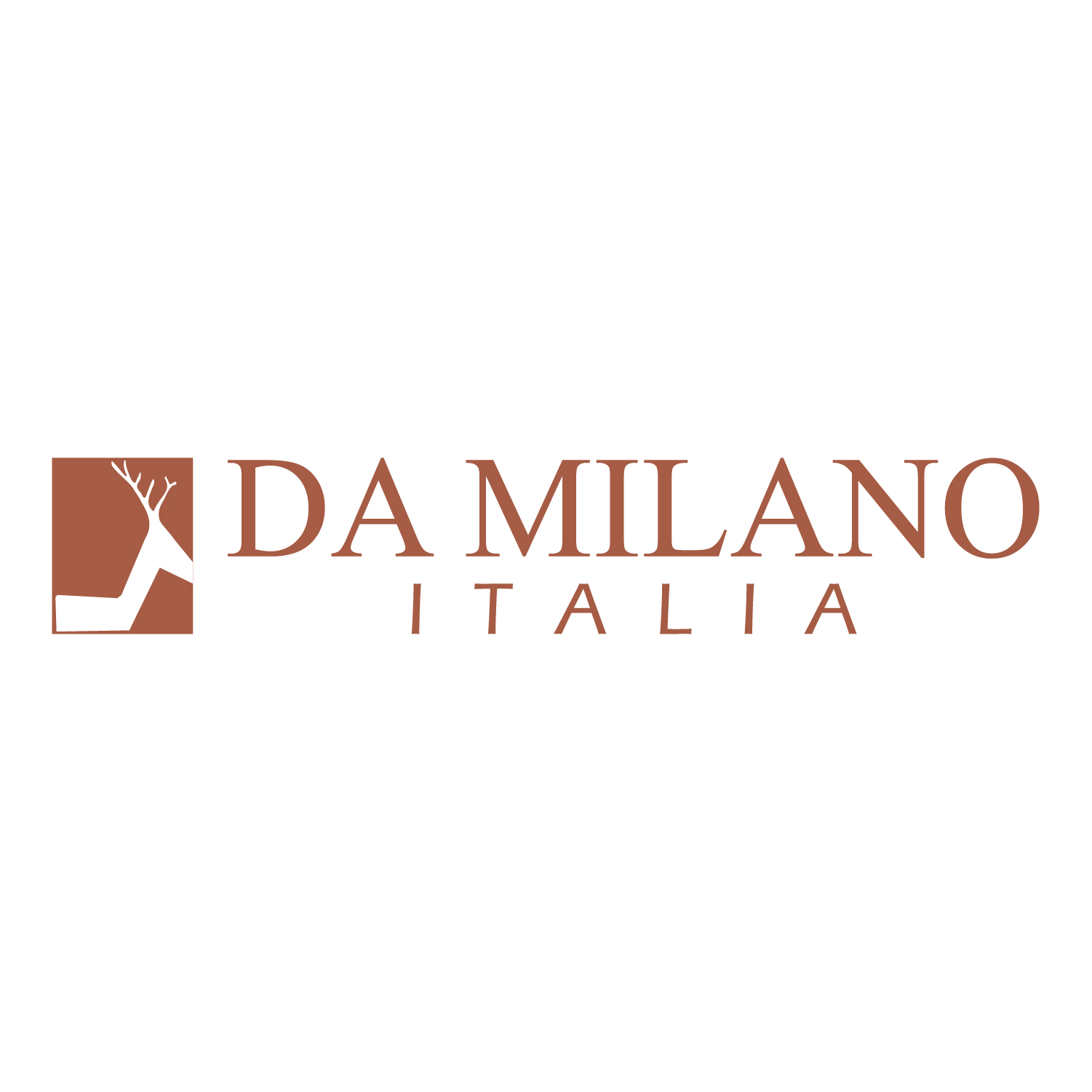 Da Milano brand logo for luxury leather bags and fashion accessories