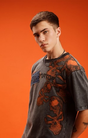 Killer fashion store image featuring trendy jeans, t-shirts and casual wear