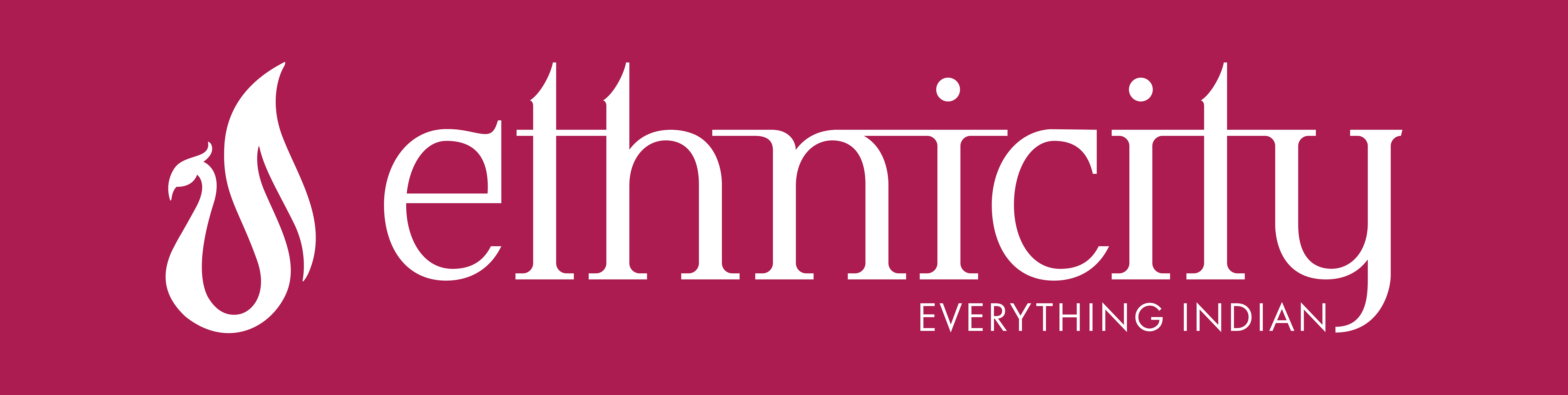 Ethnicity brand logo for ethnic wear and traditional fashion apparel