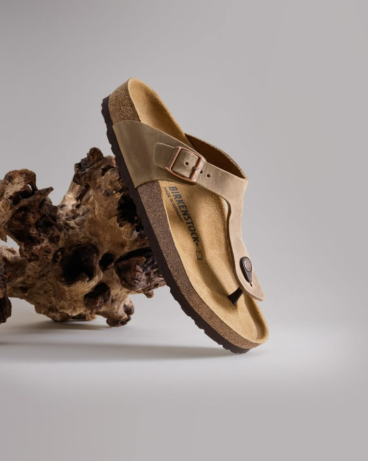 Birkenstock mobile banner showcasing premium sandals and casual footwear essentials collection
