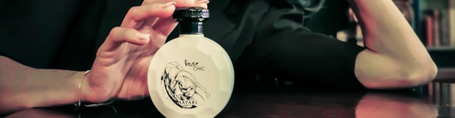 Parcos desktop banner highlighting luxury fragrances and premium beauty collection