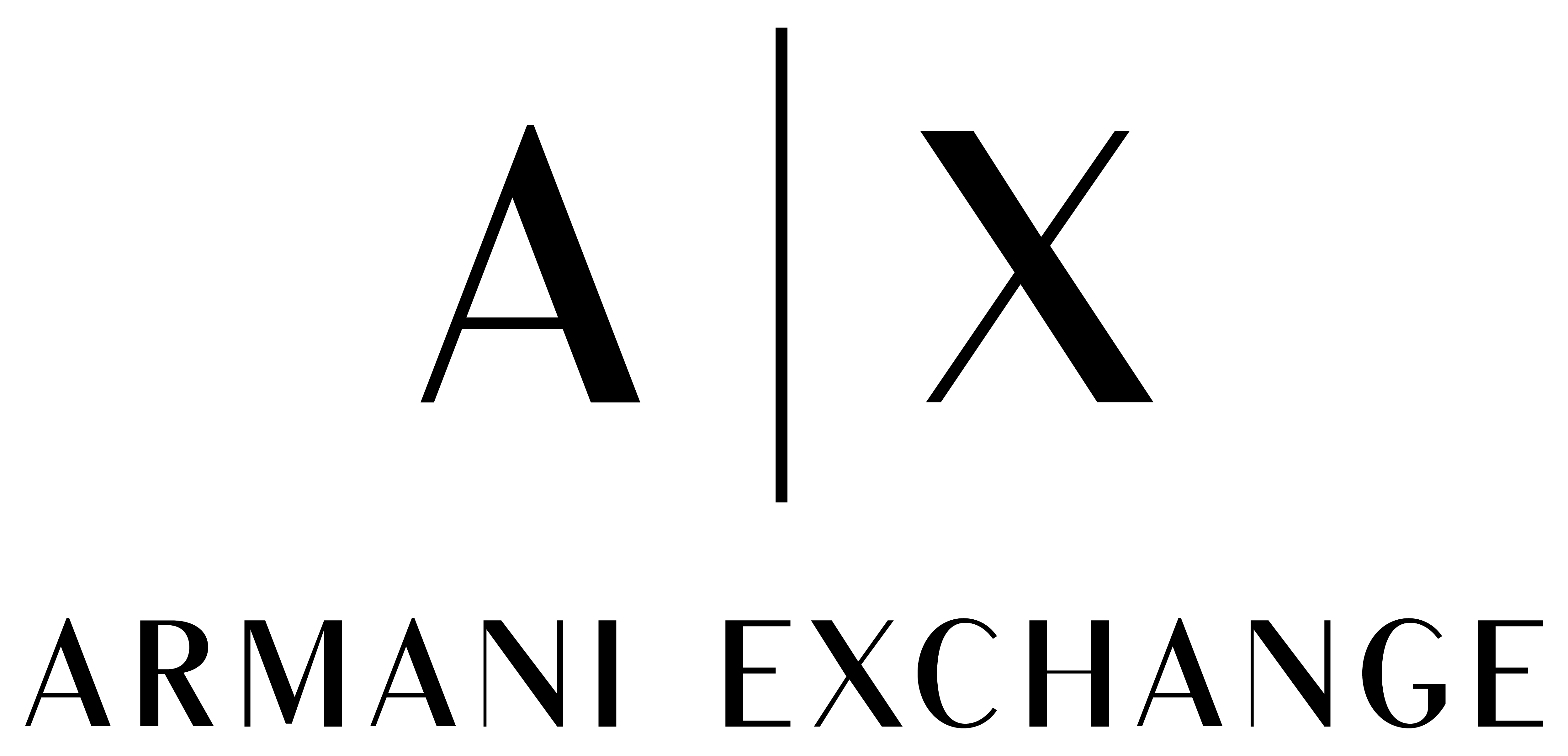 Armani Exchange brand logo for premium fashion and lifestyle apparel