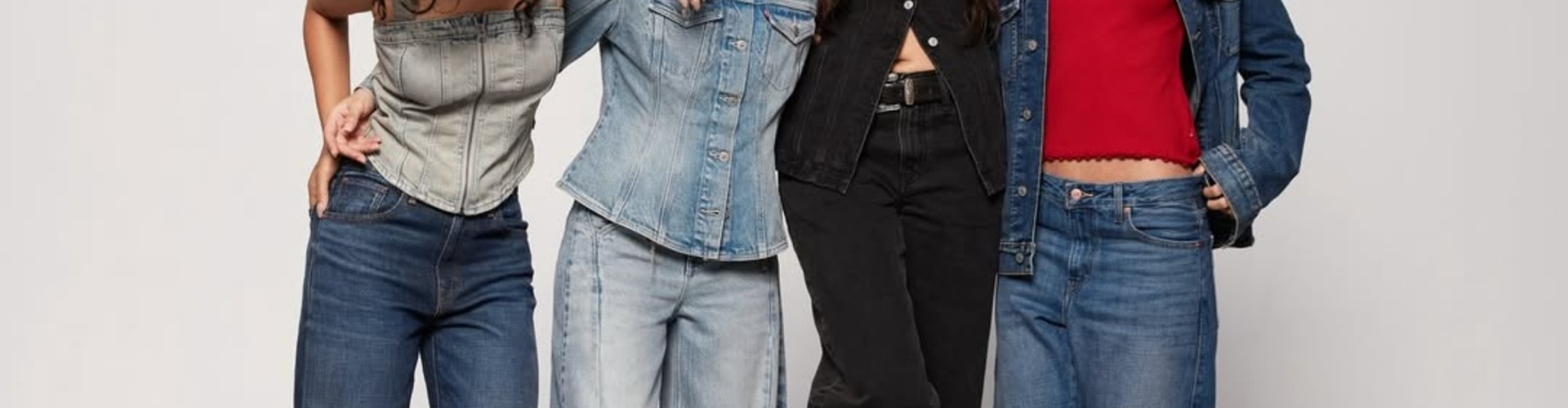 Levi’s desktop banner highlighting iconic denim fashion and casual lifestyle collection