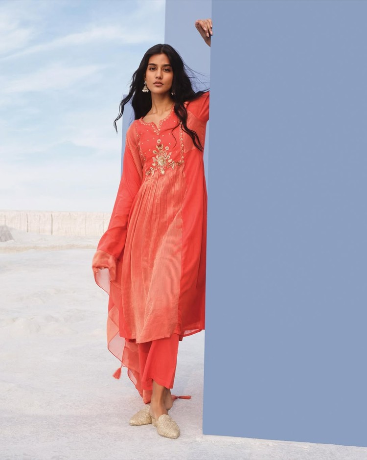 Soch mobile banner showcasing elegant sarees, kurtis and traditional fashion essentials collection