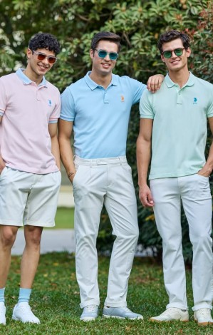 U.S. Polo Assn. fashion store image featuring stylish casual clothing and accessories collection
