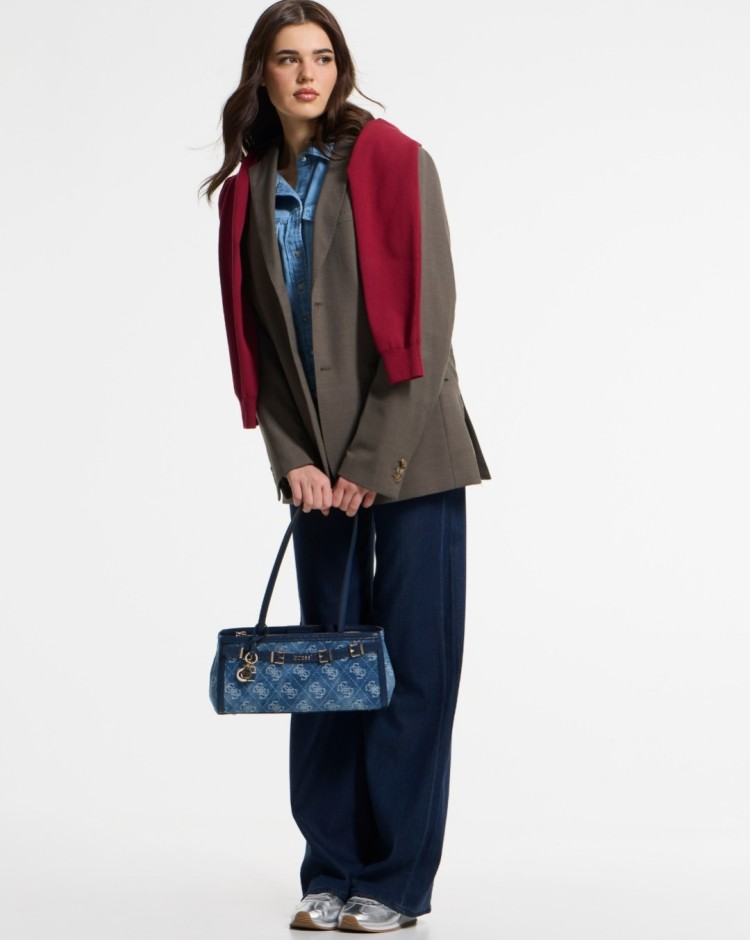 GUESS Accessories mobile banner showcasing stylish handbags, watches and fashion essentials collection