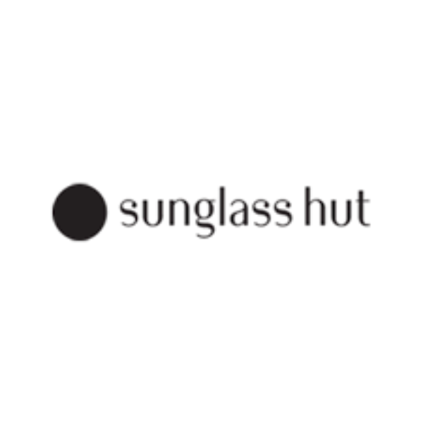 Sunglass Hut brand logo for premium sunglasses and eyewear collection