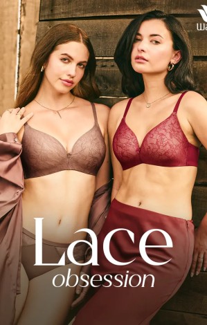 Wacoal lingerie store image featuring elegant innerwear, shapewear and sleepwear collection