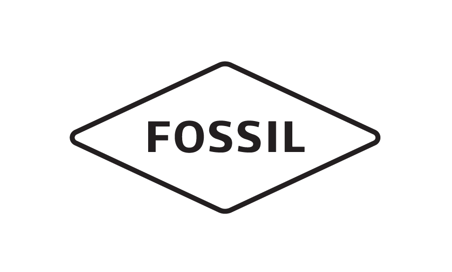 Fossil brand logo for watches, accessories and lifestyle fashion