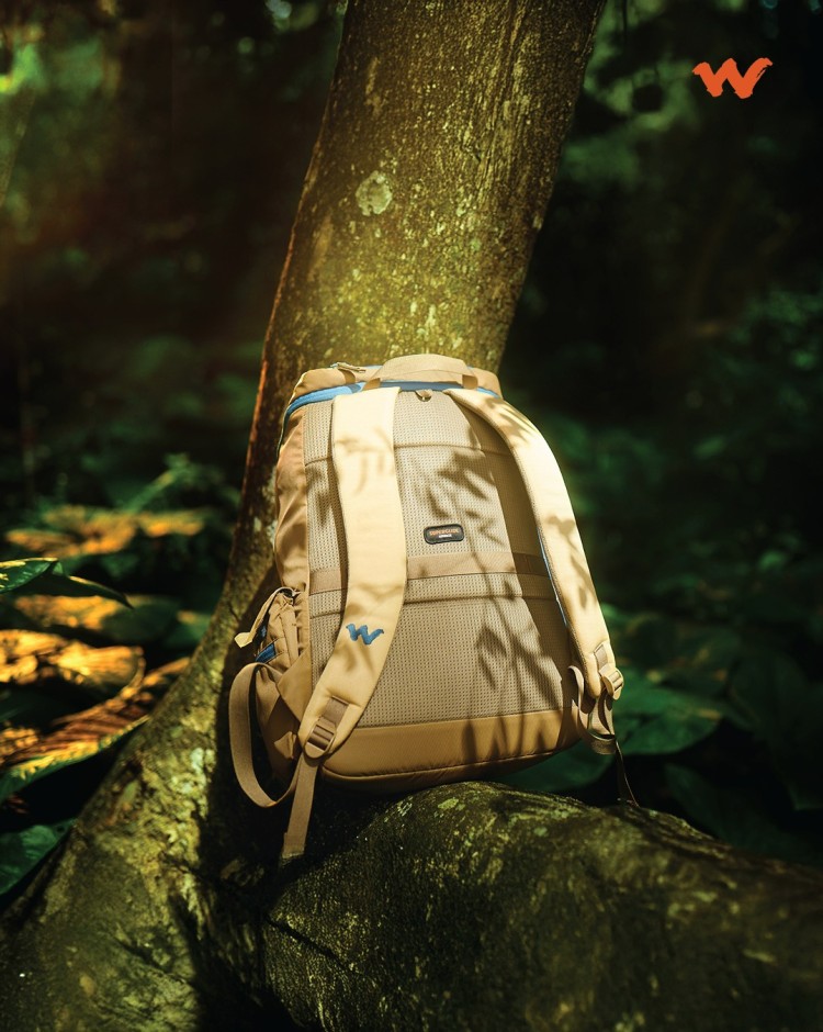 Wildcraft mobile banner showcasing travel accessories, outdoor apparel and adventure essentials collection
