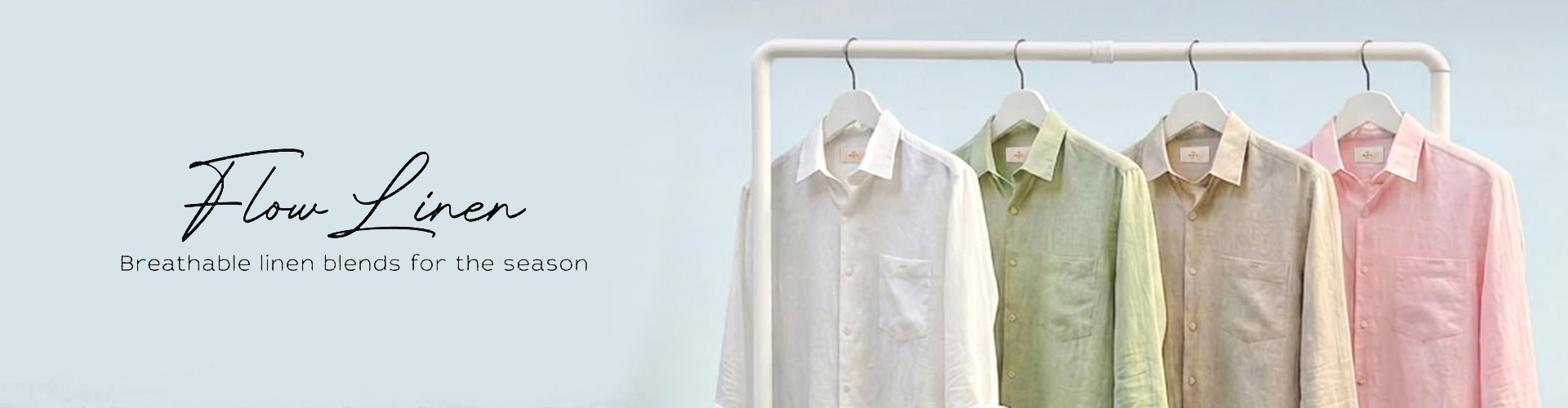 Mufti desktop banner highlighting contemporary menswear and casual fashion collection
