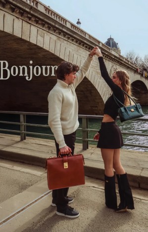 Hidesign fashion accessories store image featuring stylish handbags and leather essentials