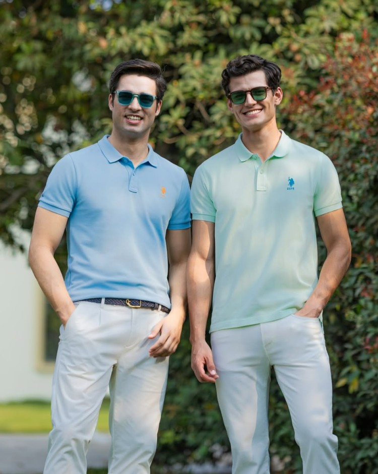 U.S. Polo Assn. mobile banner showcasing trendy casual apparel, polo shirts and accessories collection