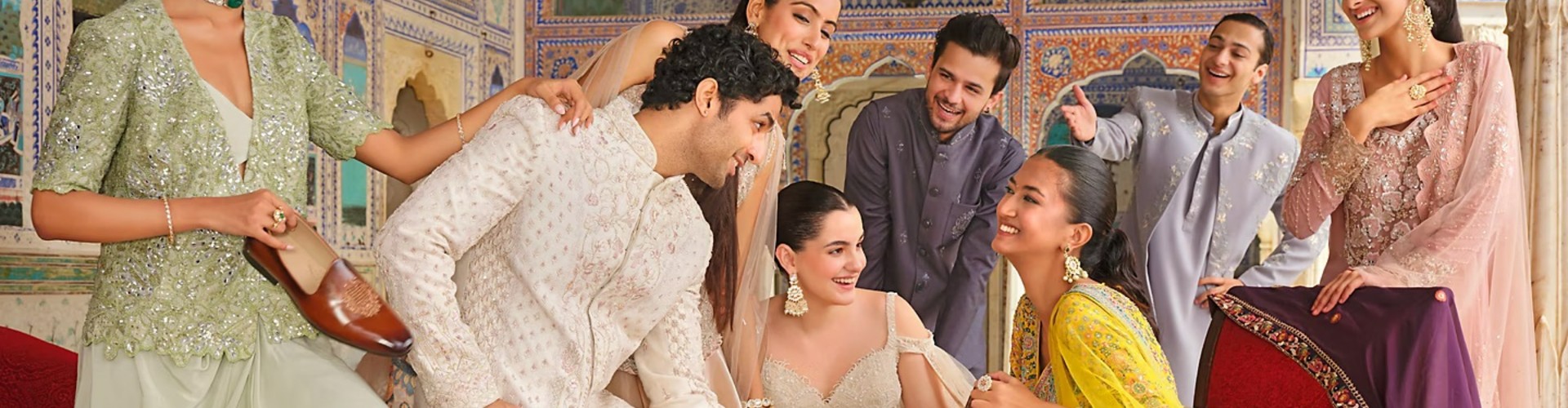 Twamev desktop banner highlighting premium ethnic fashion and festive style collection