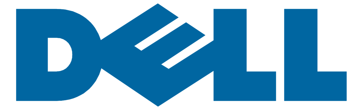 Dell brand logo for laptops, computers and technology products
