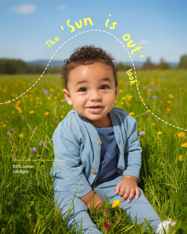 Mothercare mobile banner showcasing baby products, children’s clothing and parenting essentials collection