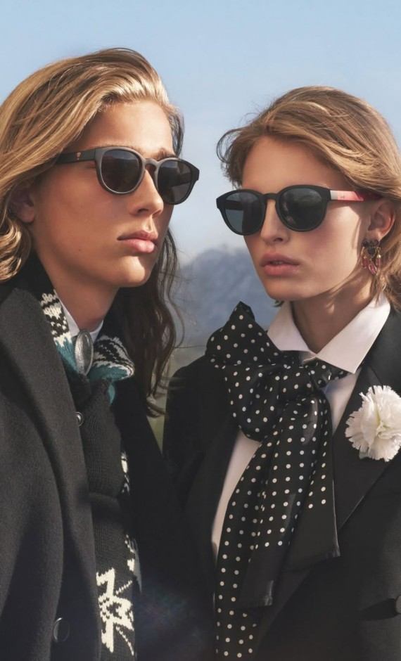 Sunglass Hut mobile banner showcasing stylish sunglasses and luxury eyewear essentials collection