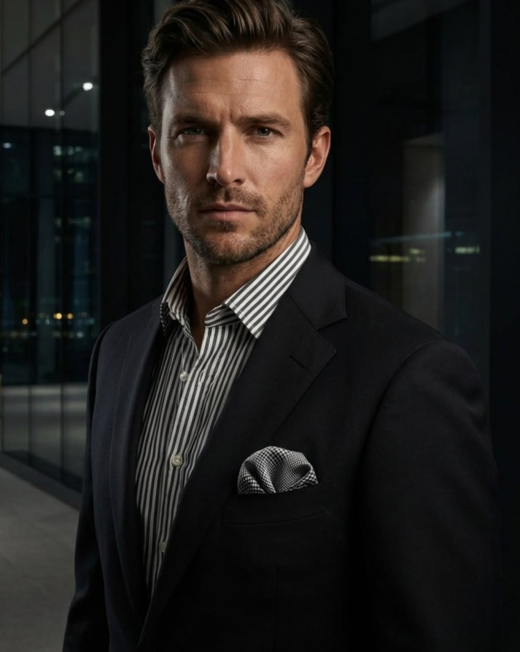 Zodiac mobile banner showcasing elegant men’s shirts, suits and accessories collection