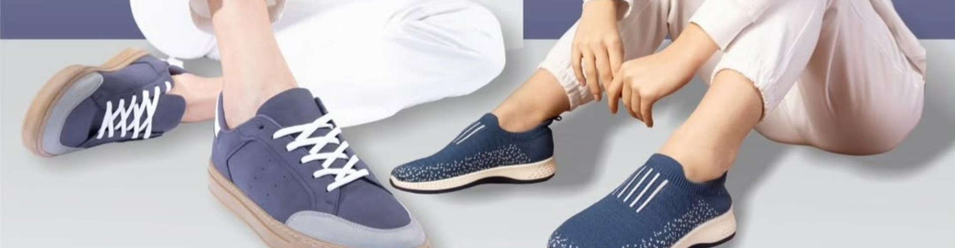 Trends Footwear desktop banner highlighting stylish footwear and trendy shoe collection