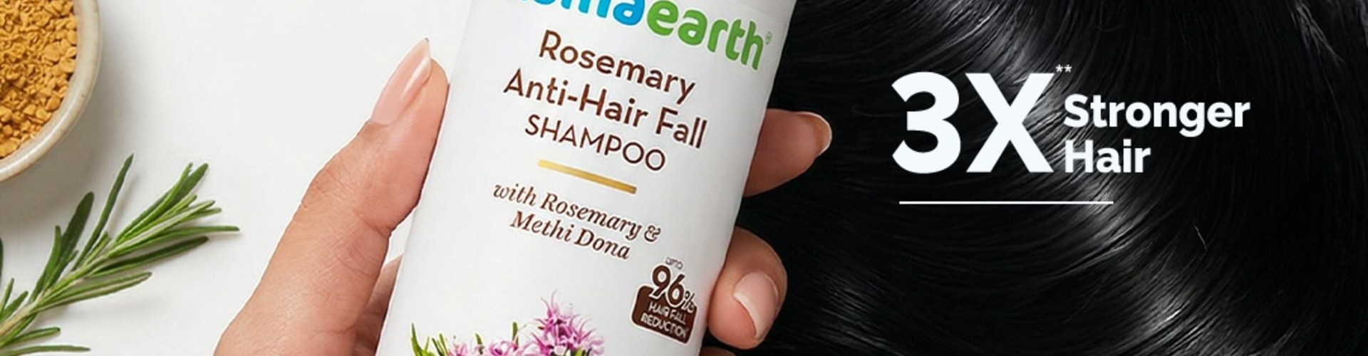 Mamaearth desktop banner highlighting skincare, beauty and wellness collection