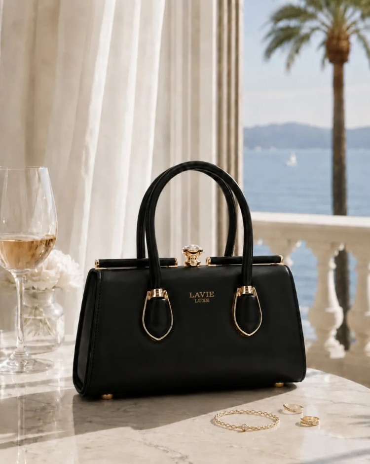 Lavie mobile banner showcasing stylish bags, footwear and fashion essentials collection
