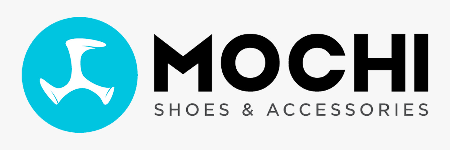 Mochi brand logo for trendy footwear and fashion accessories