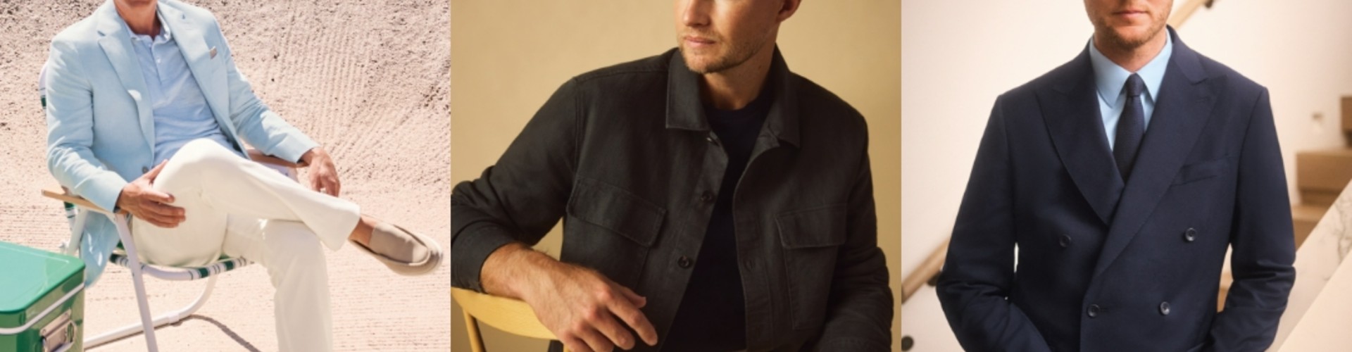 Charles Tyrwhitt desktop banner highlighting luxury menswear and formal fashion collection