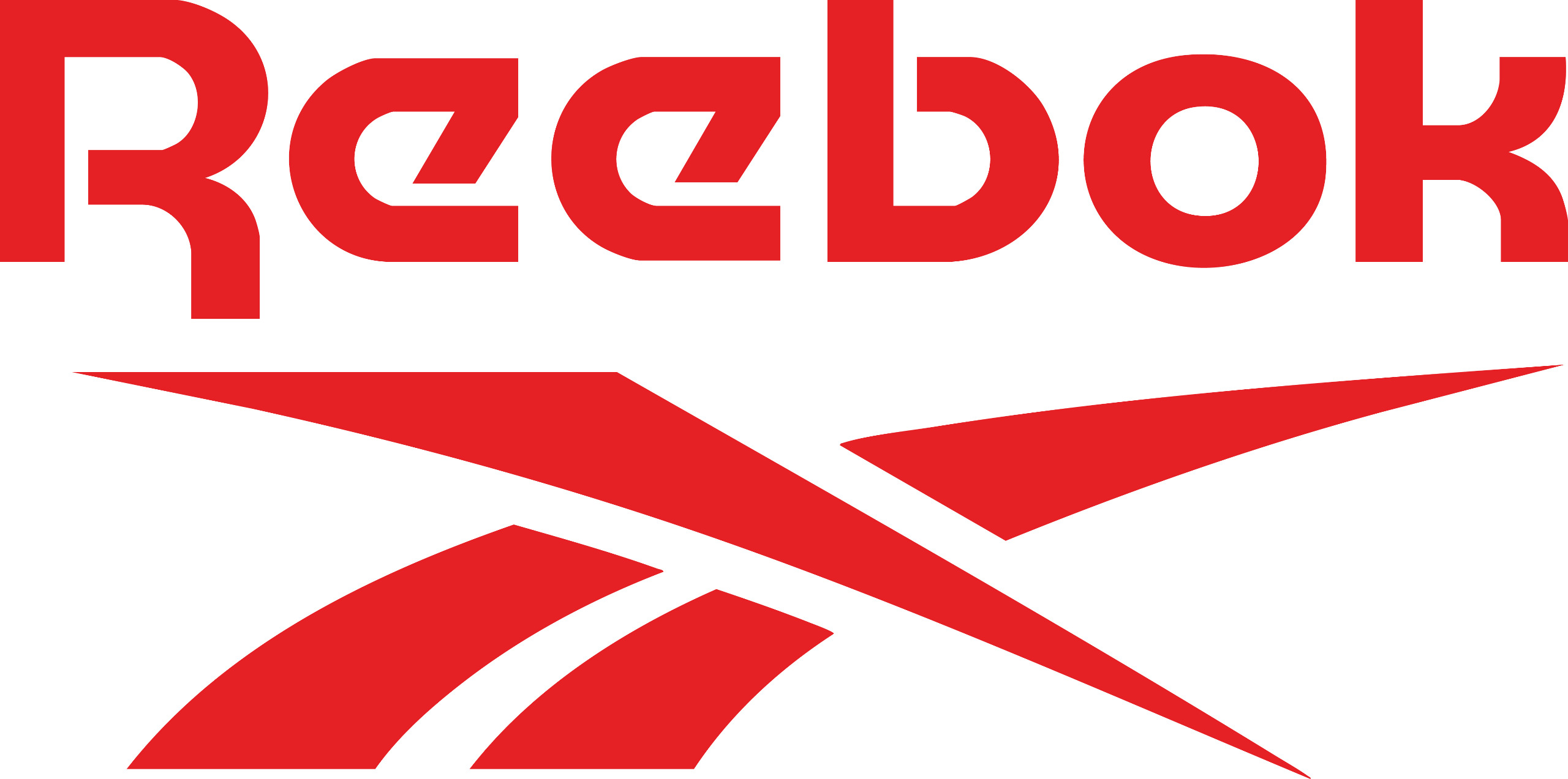 Reebok brand logo for sportswear, fitness apparel and athletic footwear