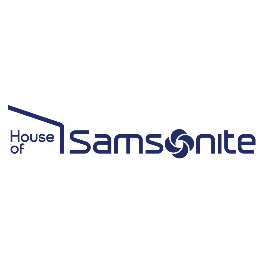 Samsonite brand logo for premium luggage and travel accessories