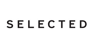 Selected brand logo for premium menswear and contemporary fashion