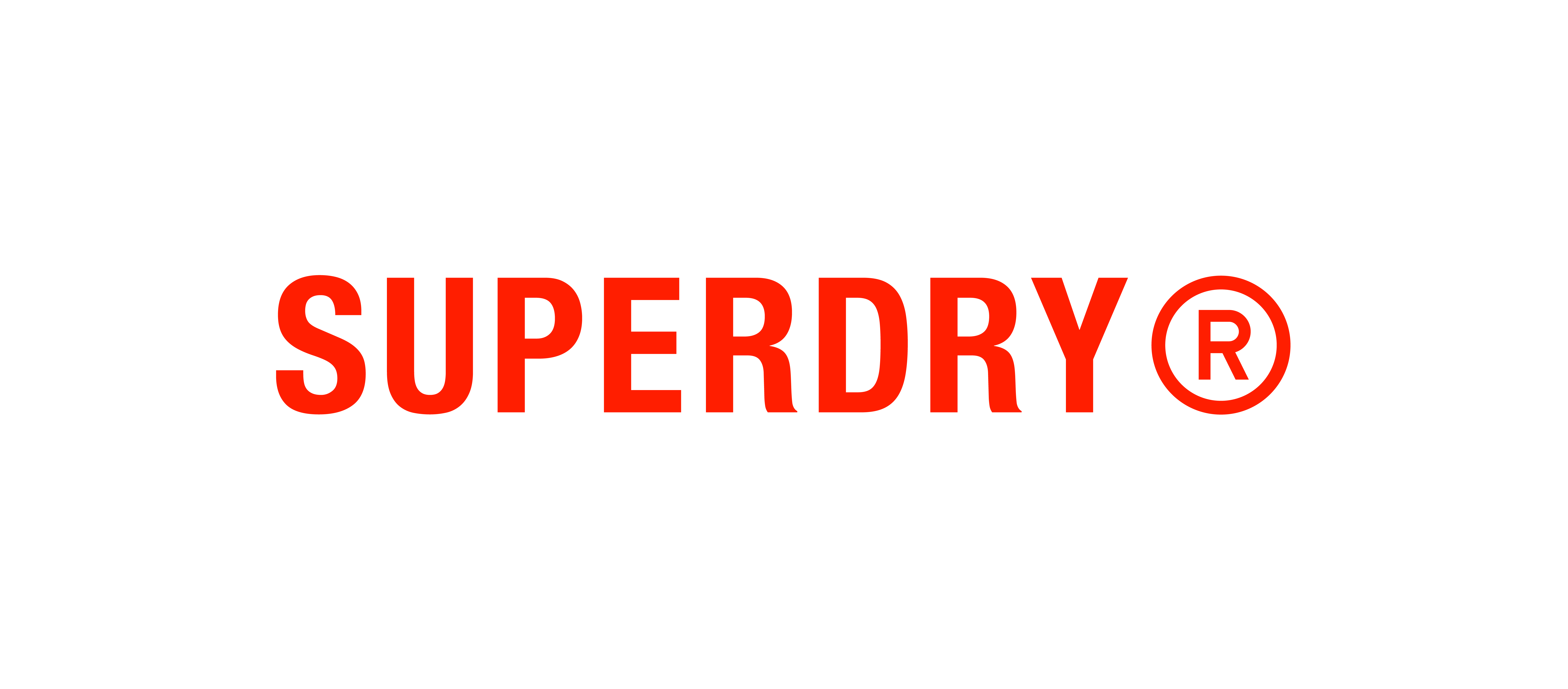 Superdry brand logo for premium streetwear and casual fashion apparel