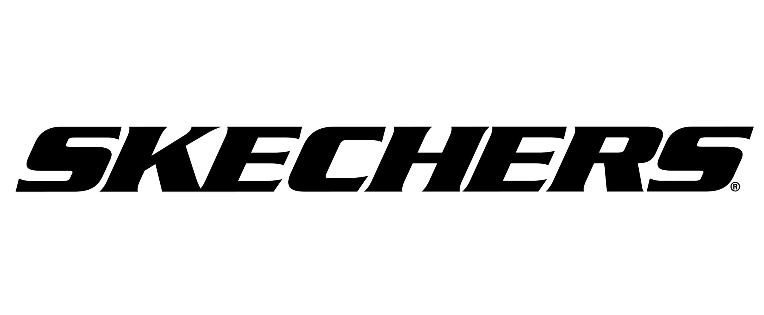 Skechers brand logo for comfort footwear and lifestyle sneakers